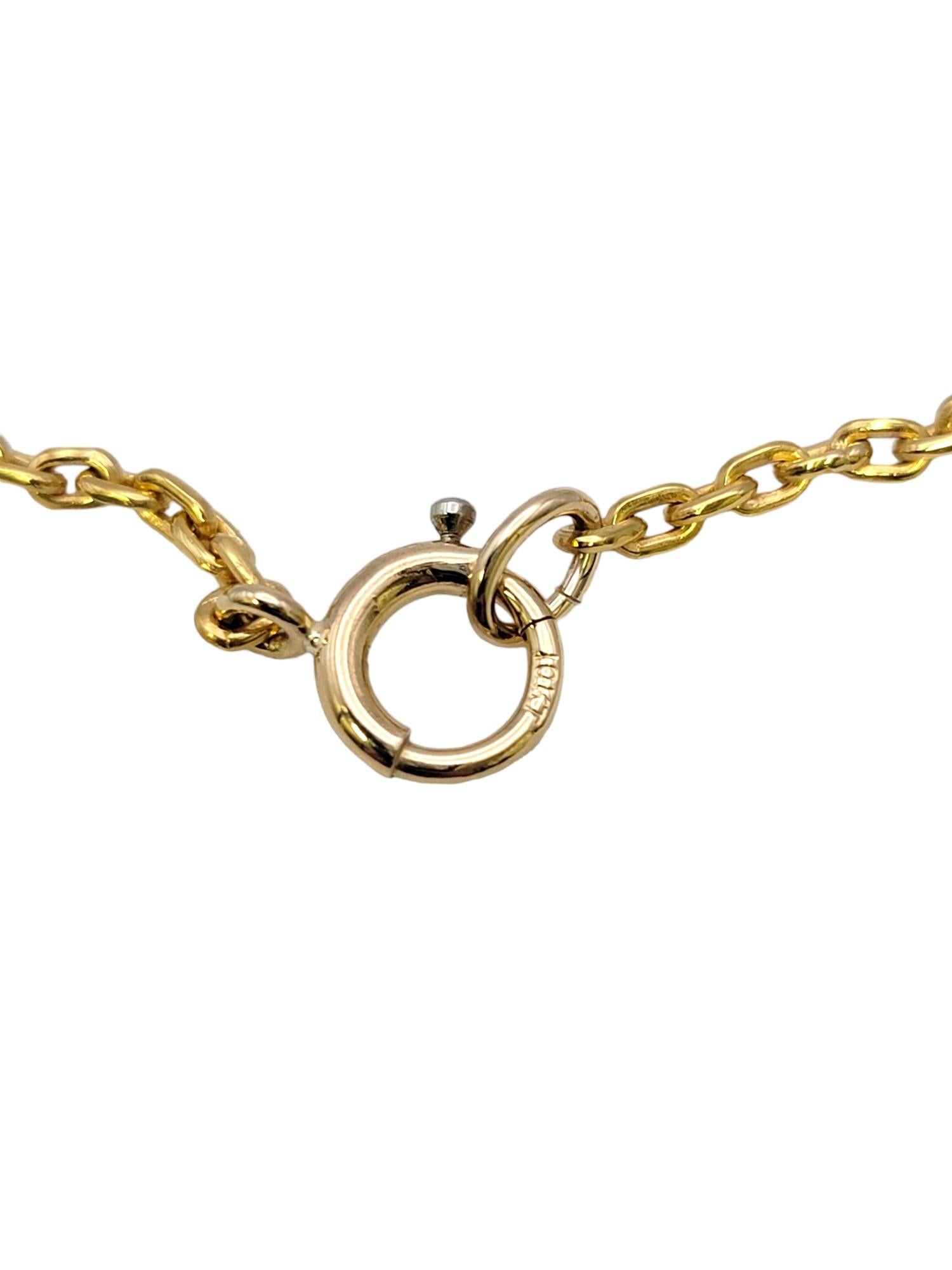 Abgestufte ovale Cabochon-Halskette aus Jade und Opal aus poliertem Gelbgold im Angebot 5