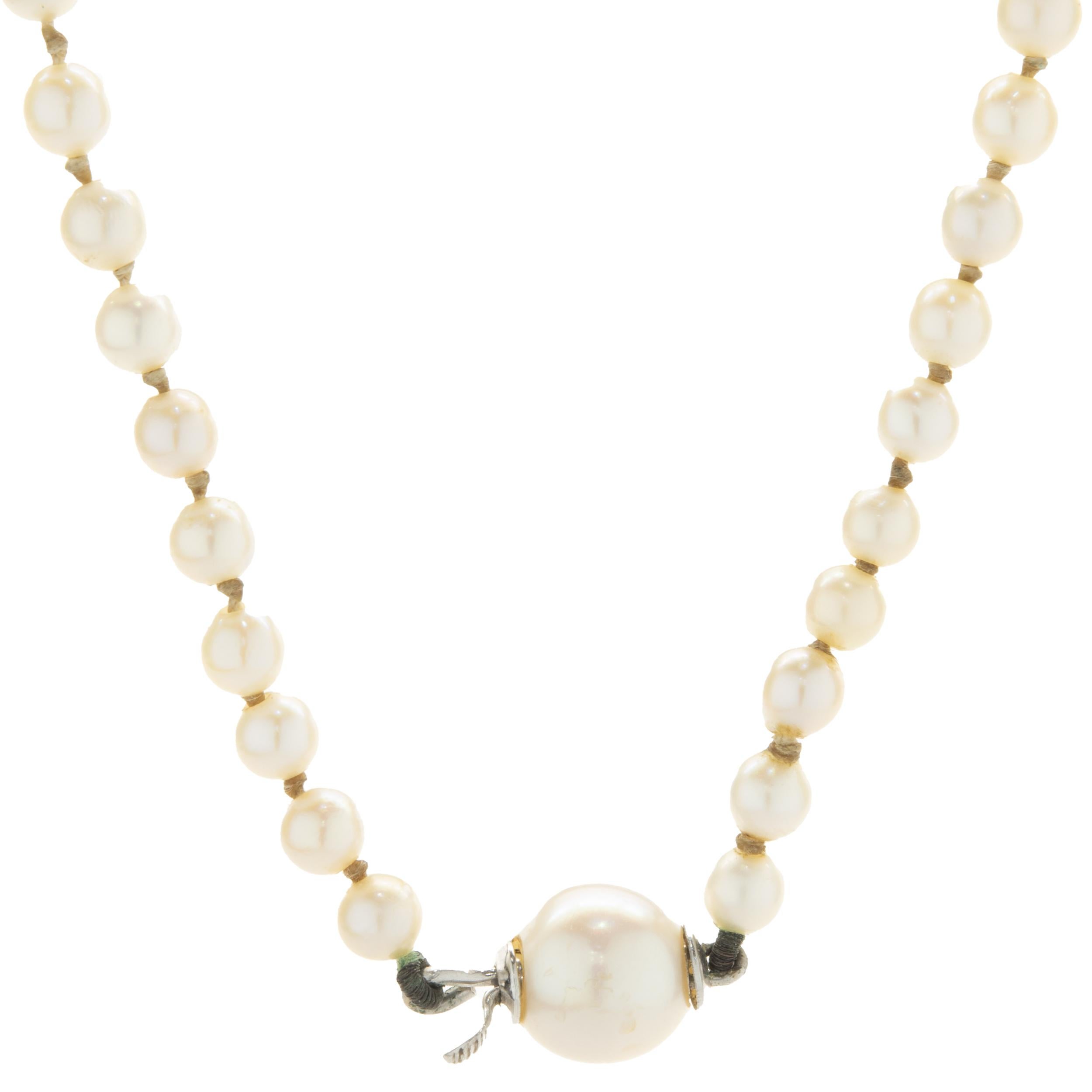 rough pearl necklace