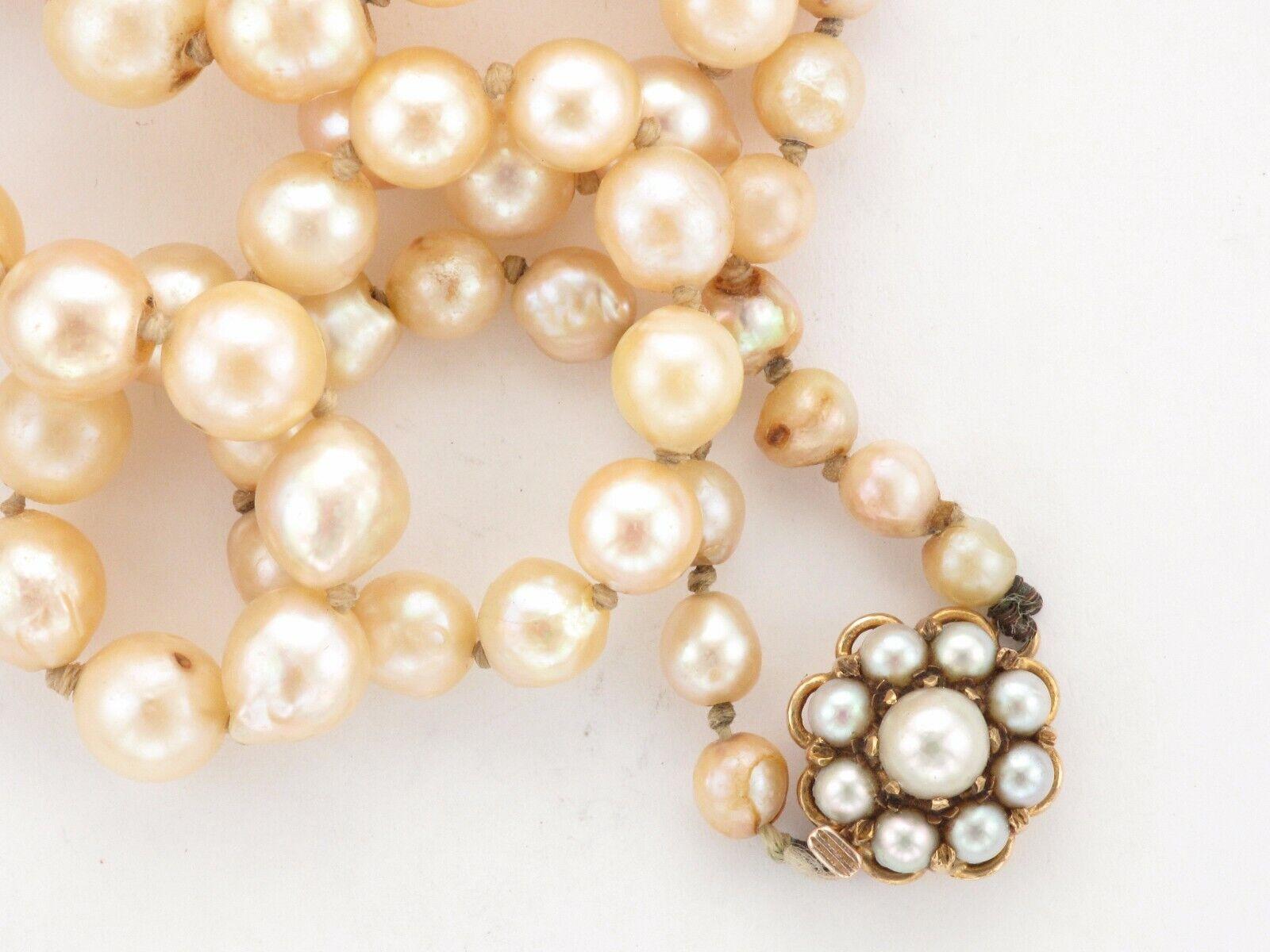 Abgestufte Perlenkette mit einem 9-karätigen Perlenverschluss

Diese elegante Halskette mit einem Verschluss aus 9-karätigem Gelbgold und einer abgestuften Perlenkette eignet sich perfekt für eine Hochzeit, einen Abschlussball oder eine formelle
