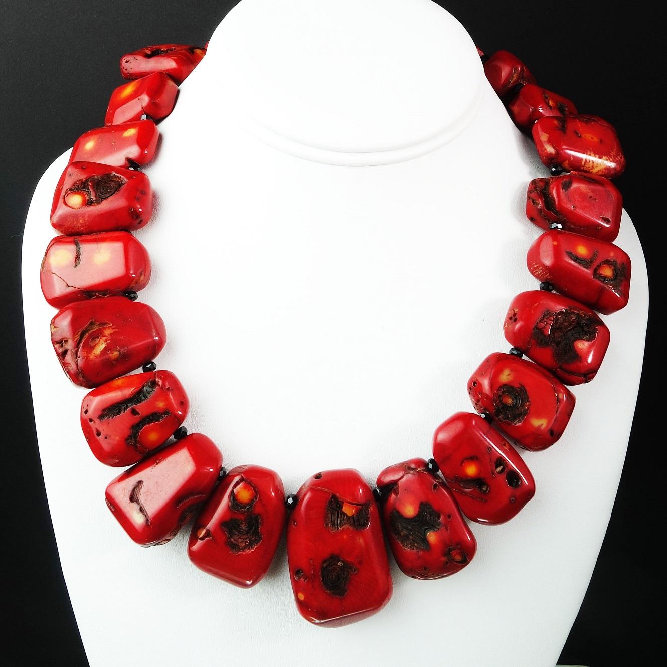red collar necklace