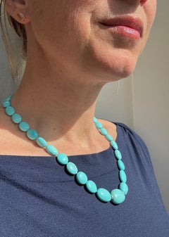 Robinsons Eggs Blue Sleeping Beauty Turquoise & Diamonds Necklace