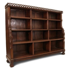 Teak Bookcase From an Indian Palace