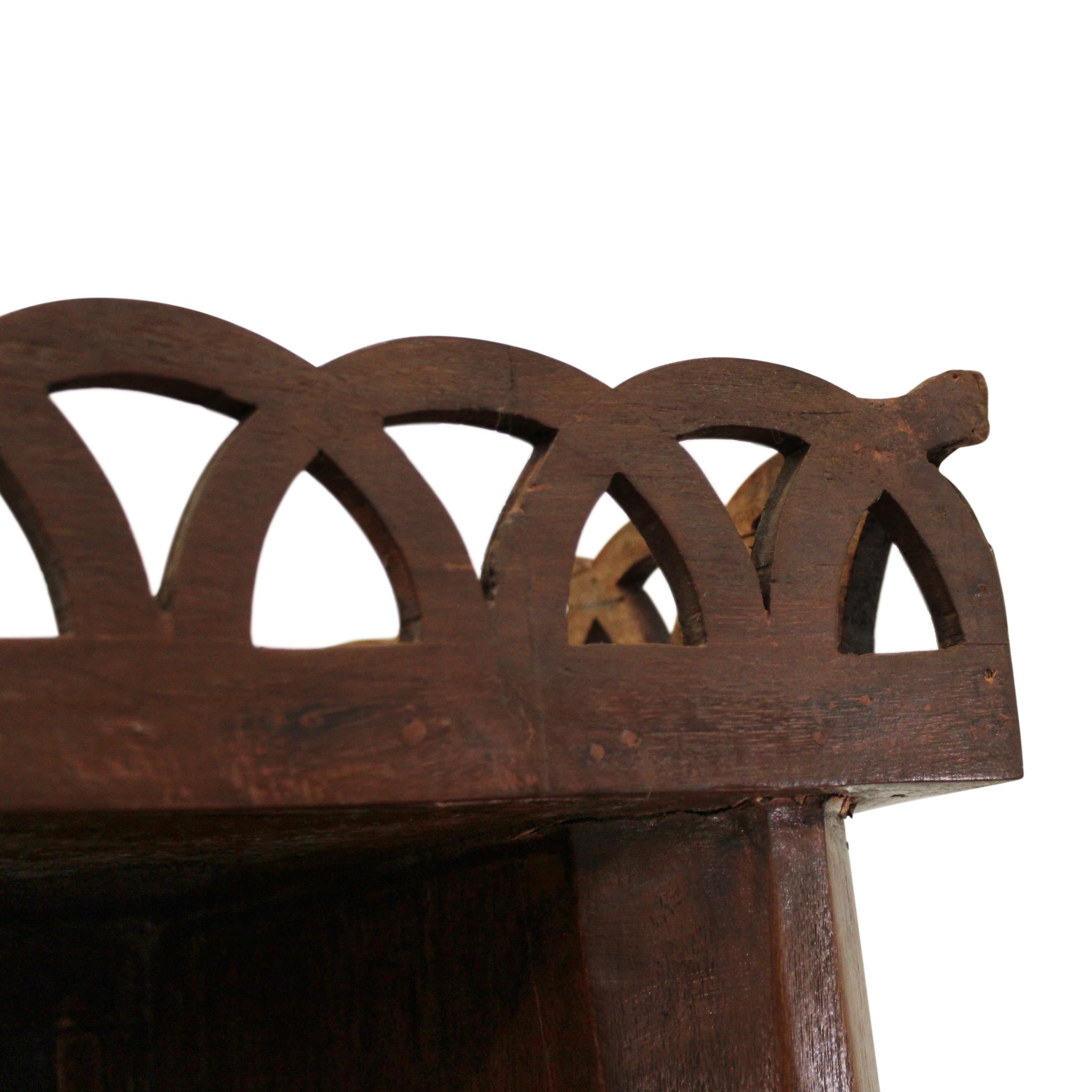 Teak Bookcase From an Indian Palace For Sale 2