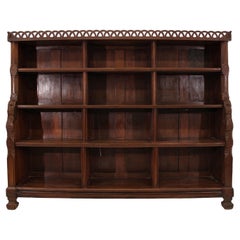 Antique Teak Bookcase From an Indian Palace