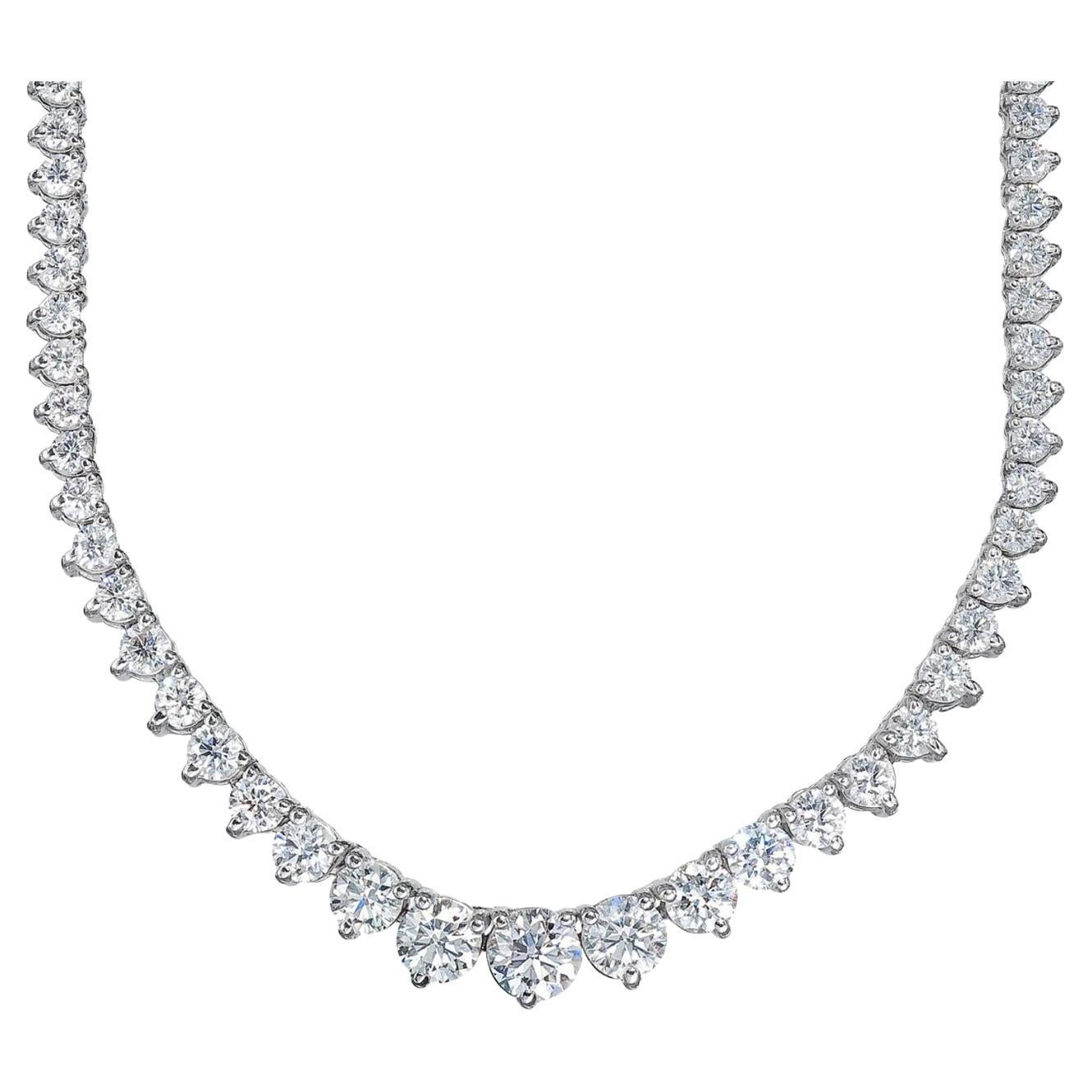 Elizabeth Taylor, House of Taylor, Diamond Tennis Necklace For Sale at