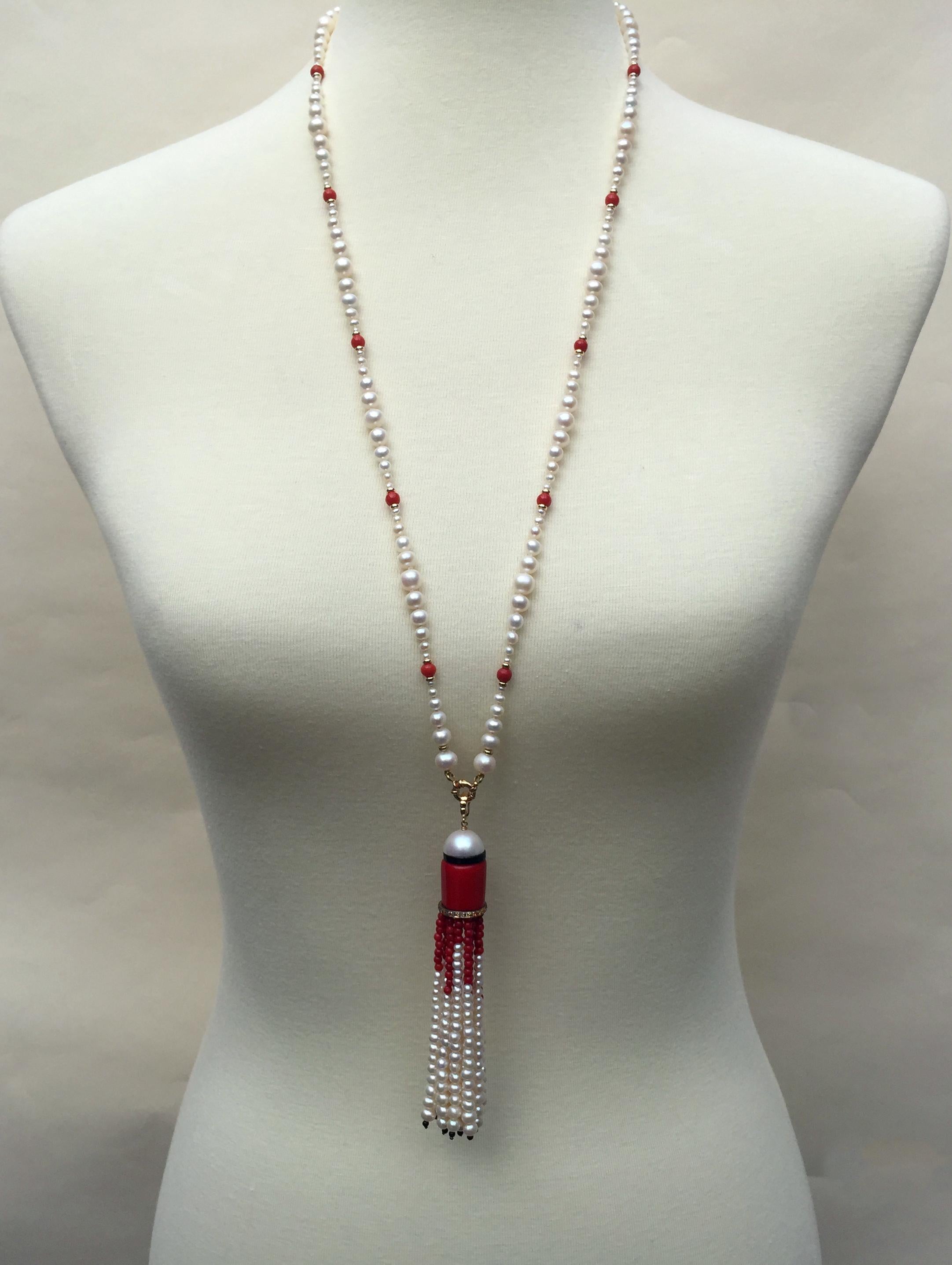 red and white pearl necklace