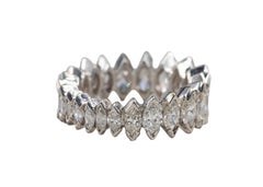 Graduating Marquise Cut Diamond Eternity Ring