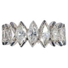 Graduating Marquise Cut Diamond Eternity Ring