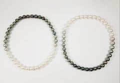 Gradutated Color South Sea Pearl Necklace with Hidden 18K White Gold Clasp