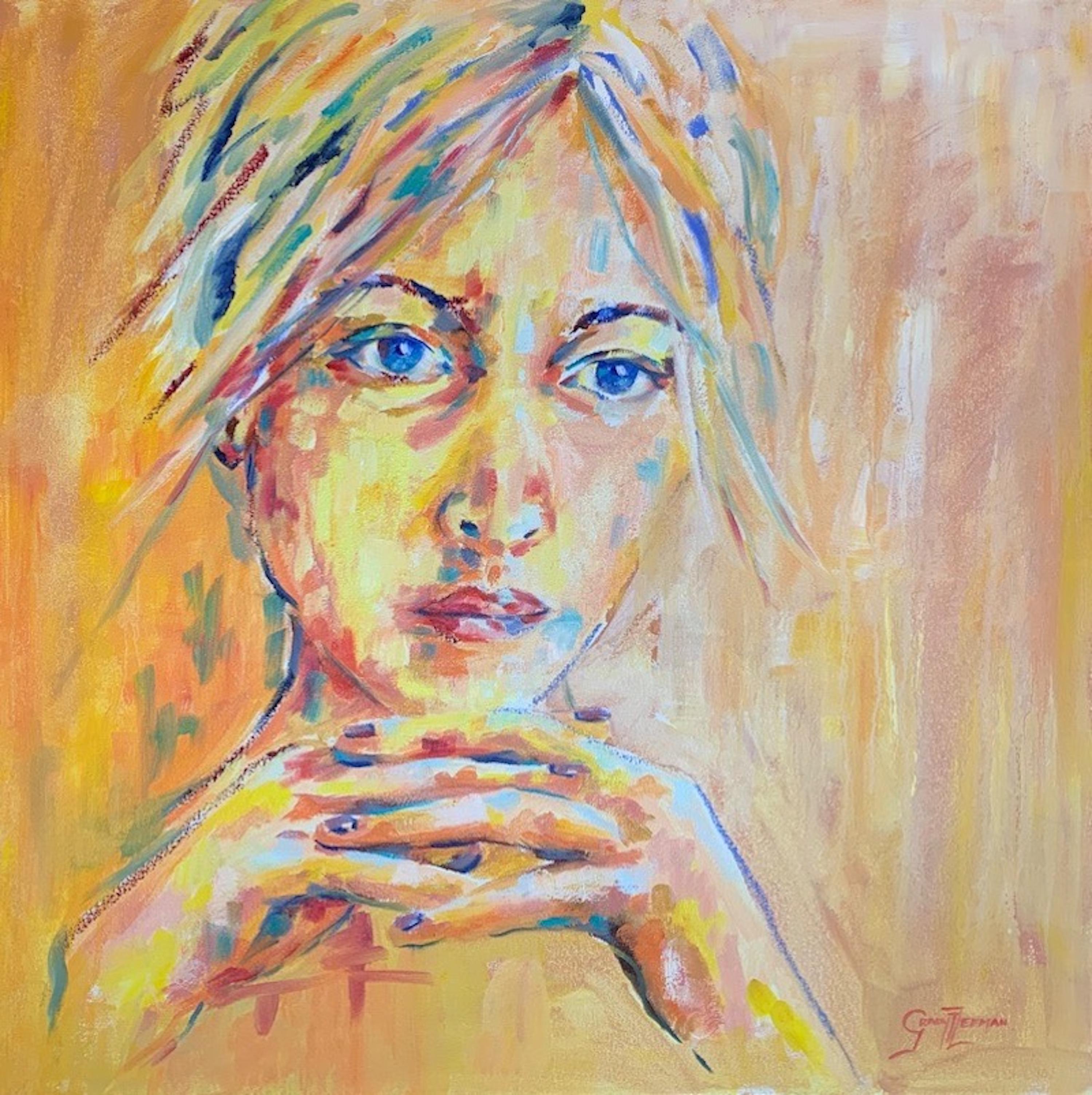 Art contemporain sud-africain de G. T. Zeeman - « She Learned To Be Centered »