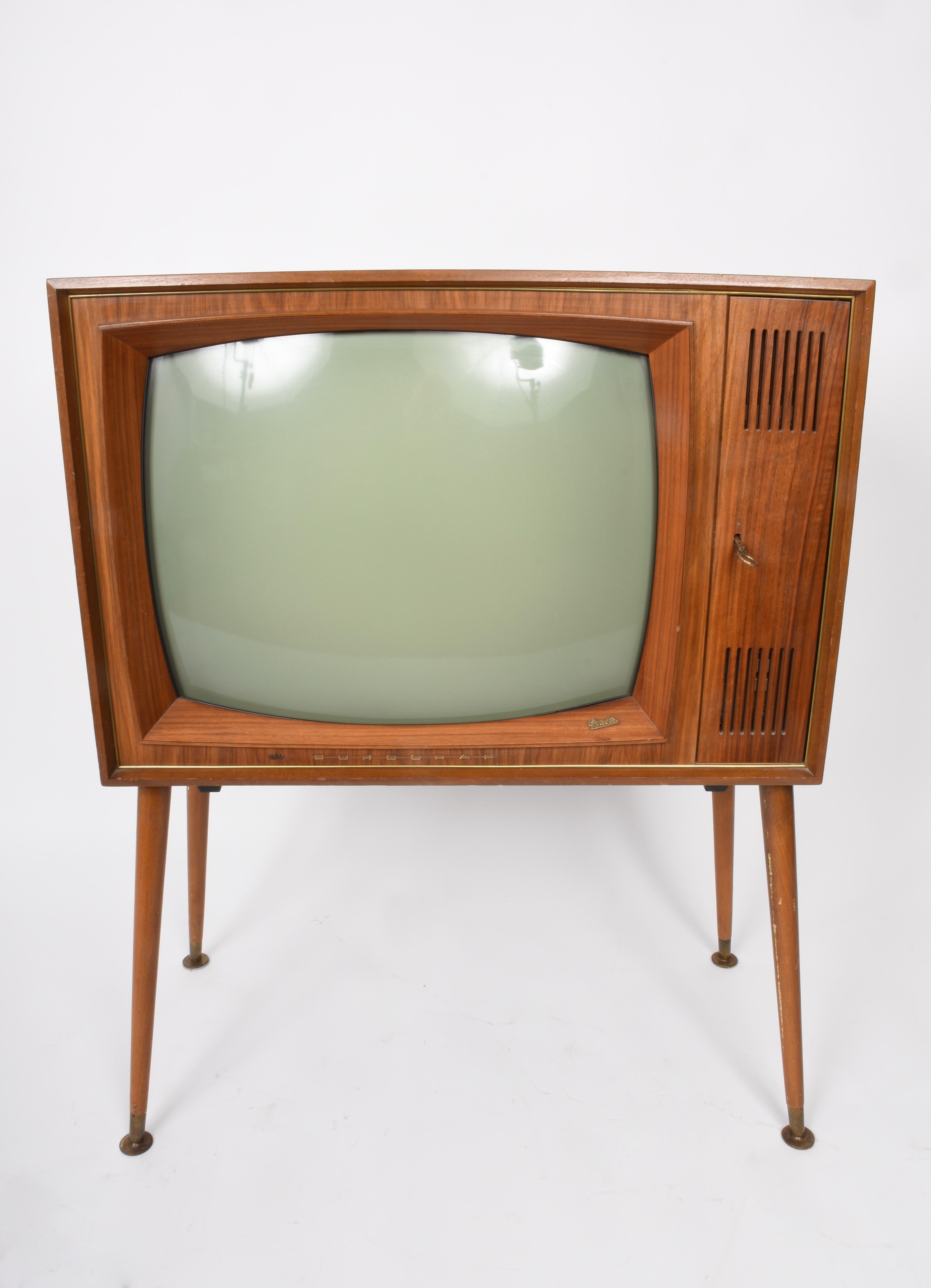 vintage round tv