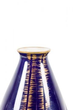 Graf Von Henneberg Mid-Century German 'Echt Kobalt' Design Ceramic Bud Vase