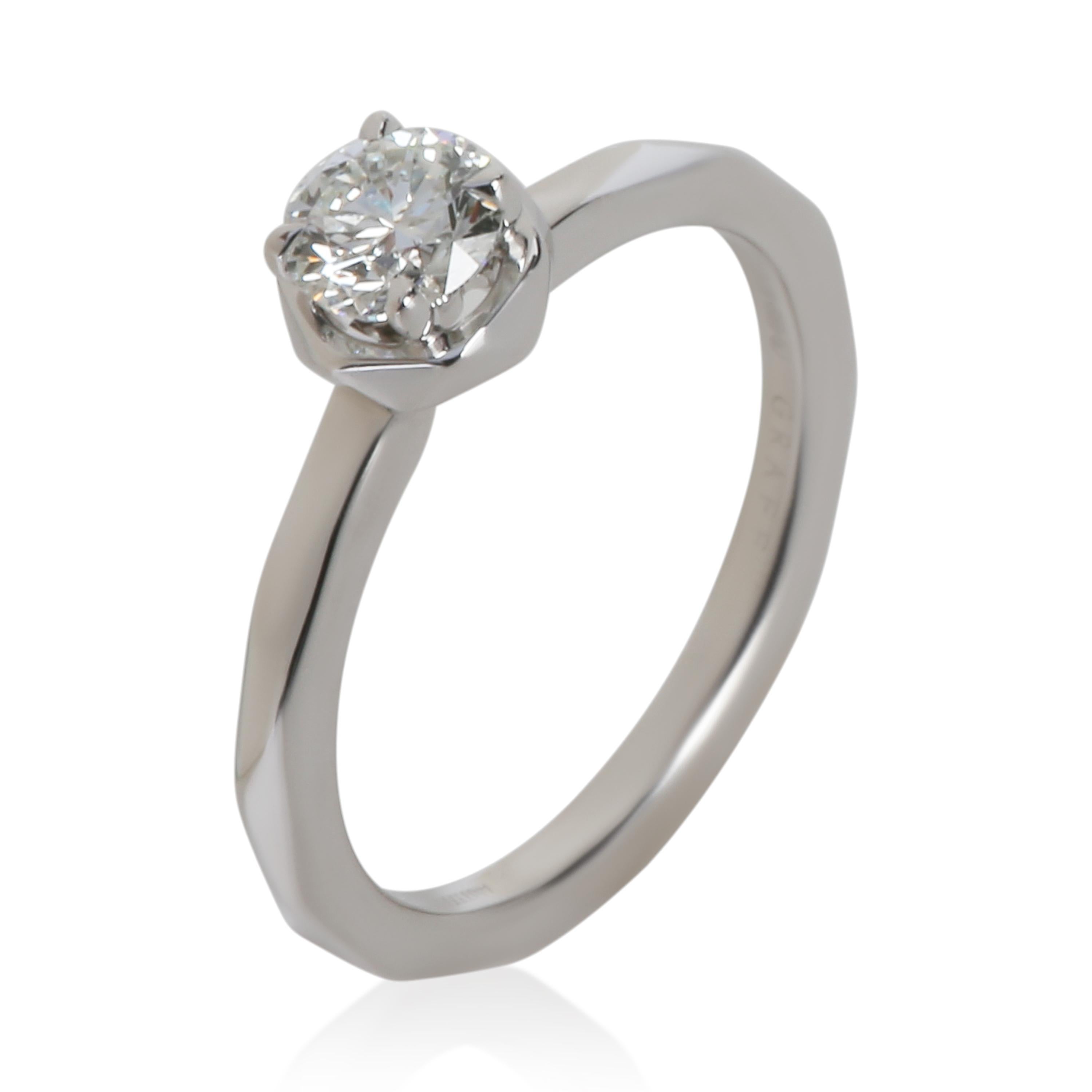 Graff 0.5 Ct Round Brilliant Diamond Laurence Graff Signature Engagement Ring View 2