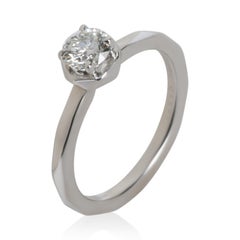 Graff 0,5 ct Diamante Brillante Redondo Anillo de Compromiso Firma Laurence Graff