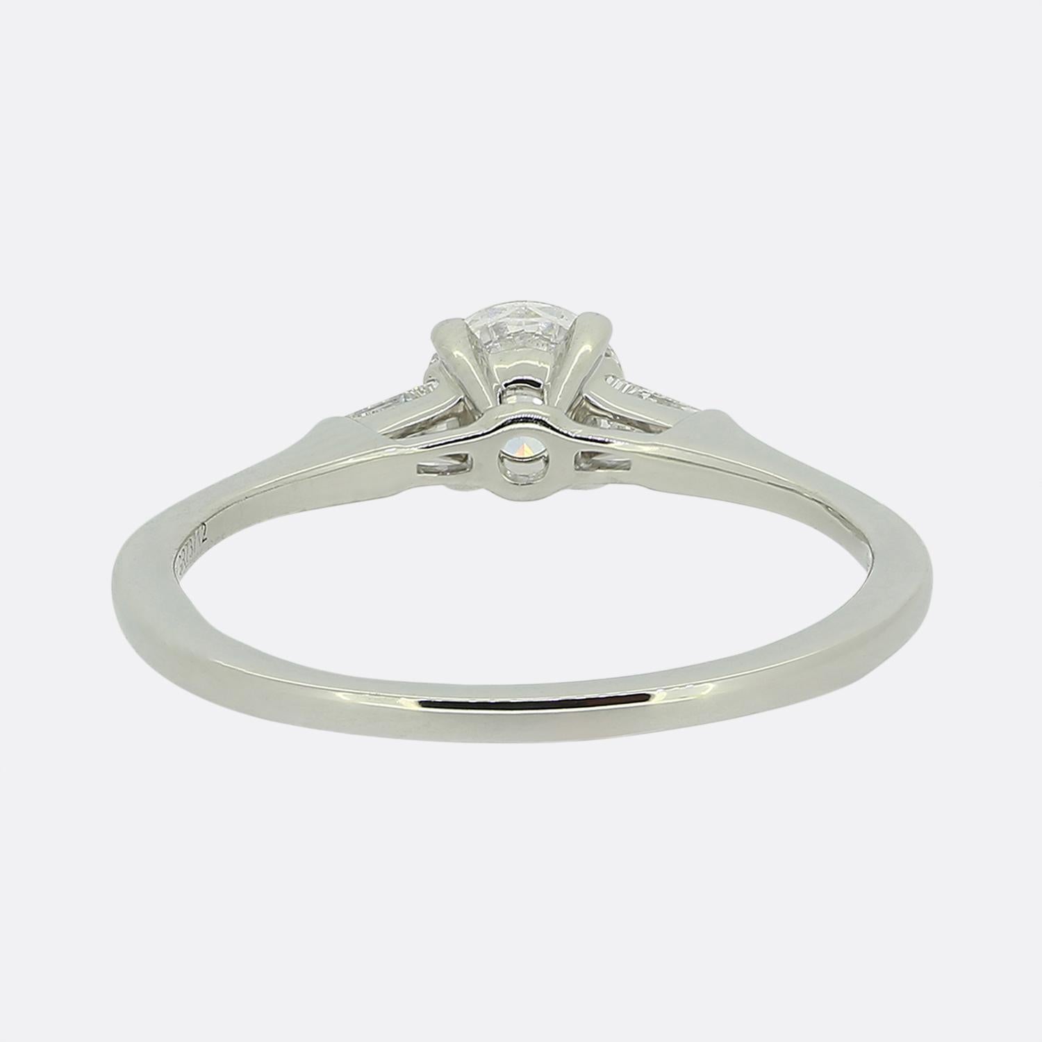 Graff 0.57 Carat Diamond Promise Ring In Good Condition For Sale In London, GB