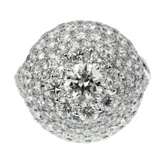 Graff 10.08ct Bombe Diamond White Gold Cocktail Ring