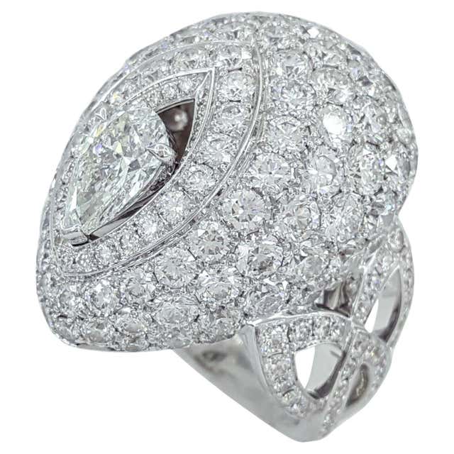 Graff Ruby and Diamond Cocktail Platinum Ring For Sale at 1stDibs ...