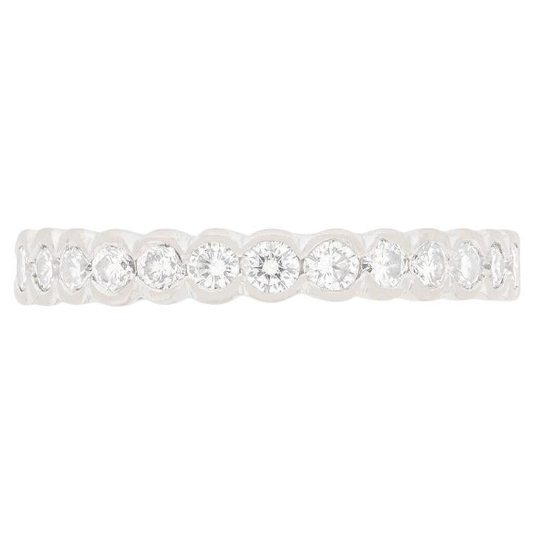 Graff 1.20ct Diamond Scalloped Set Eternity Band
