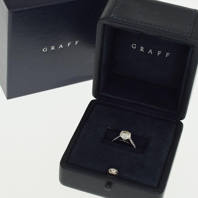 Graff 1.57 Carat Diamond Platinum Flame Diamond Solitaire Ring at 1stDibs |  graff flame ring, graff box, flame engagement ring
