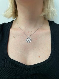 Graff 1.74 Ct. Diamond Snowflake Pendant Necklace, 18k White Gold