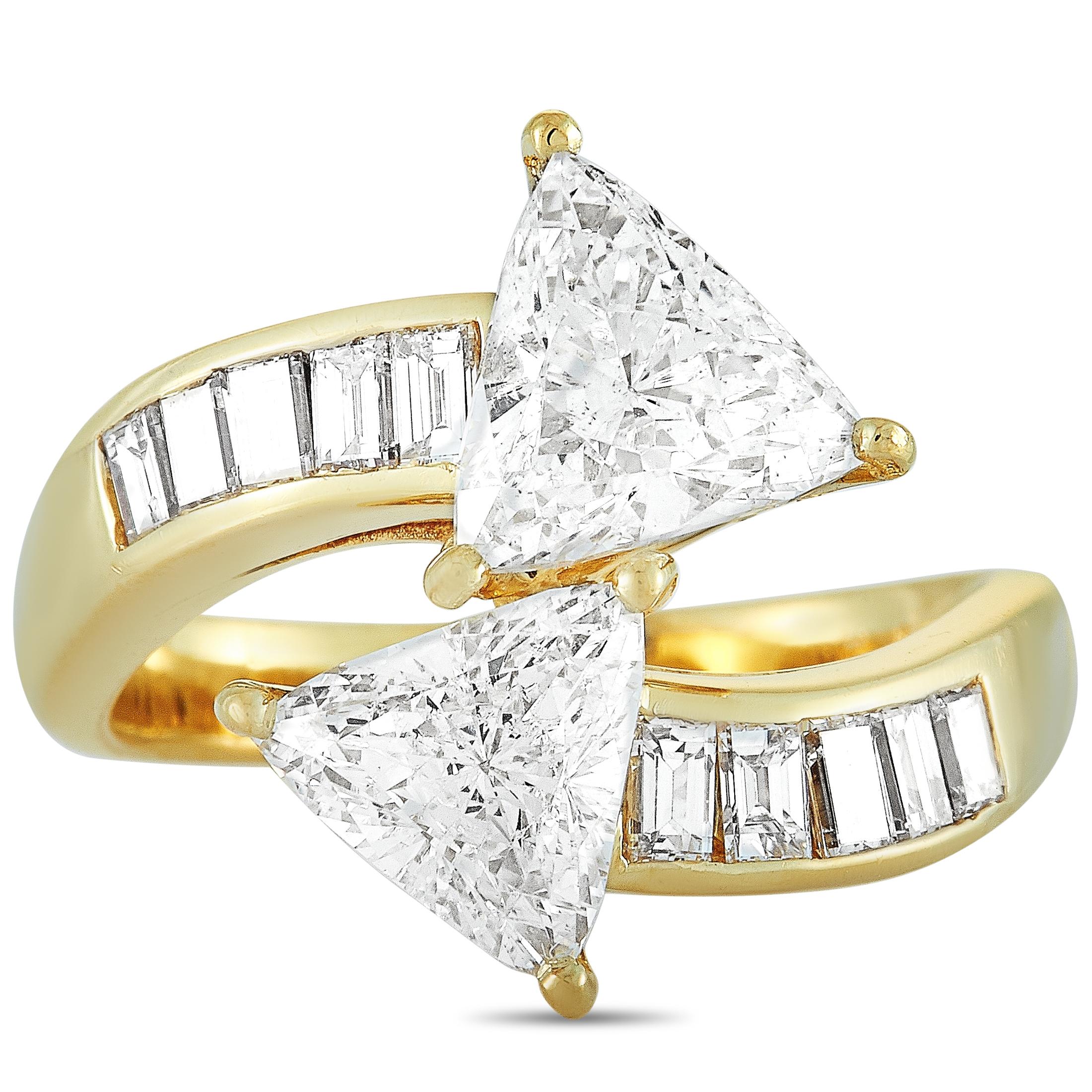 Women's Graff 18 Karat Yellow Gold, 3.10 carat Diamond Ring