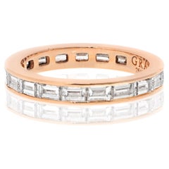 Graff Bracelet éternel en or rose 18 carats avec diamant baguette