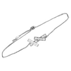 Graff 18K White Gold 0.38ct Diamond Bar Bracelet GR15-012924