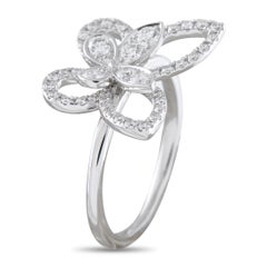 Graff Bague Silhouette papillon en or blanc 18 carats 0,40 ct de diamant GR13-031626