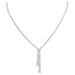 Graff 18K White Gold 12.50 Ct Diamond Necklace