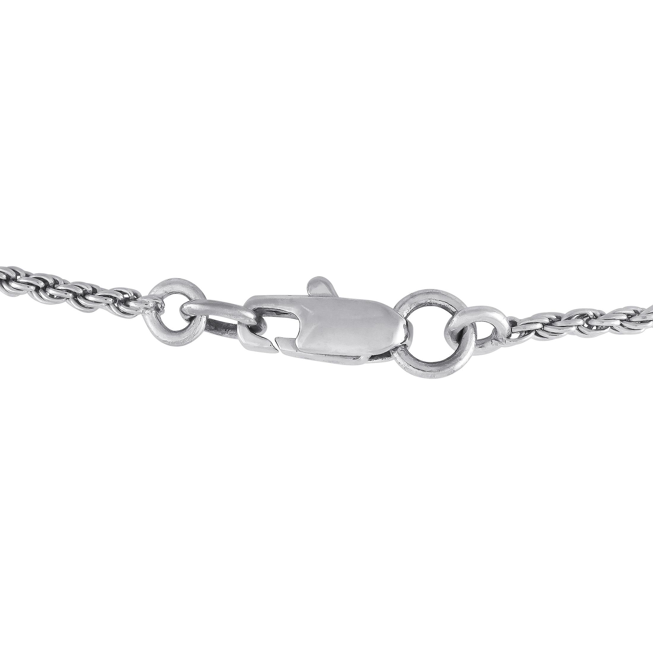 Round Cut Graff 18K White Gold  6.05ct White and Black Diamond Pave Heart Necklace For Sale