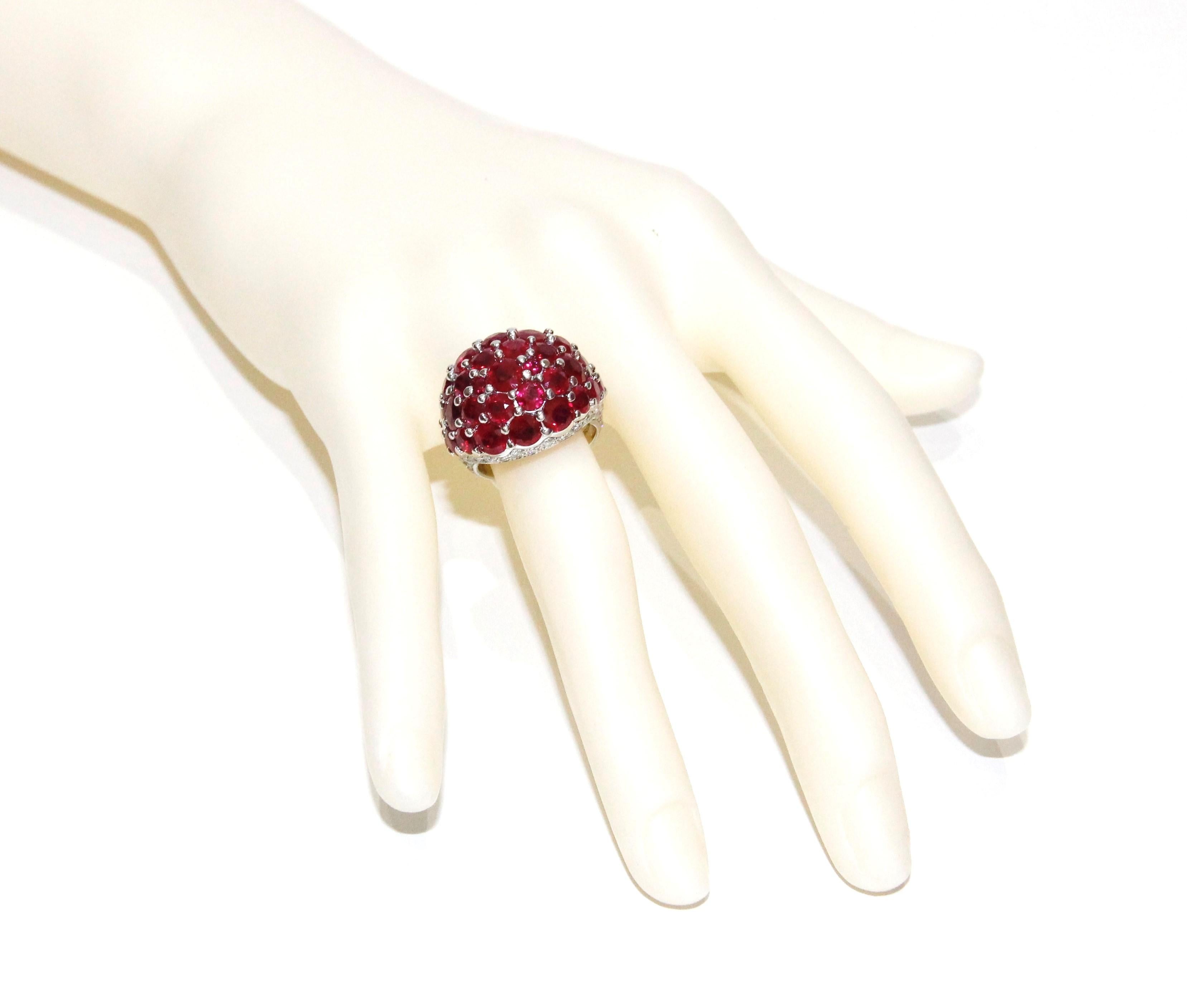 Graff 18K White Gold Burma Ruby ring.
Comes with original Box and Appraisal From Graff
 Burma Ruby 19.23ctw
White Diamonds 2.38ctw
Retail $150,000.00