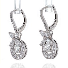 Graff 18k White Gold Classic Diamond Butterfly Earrings