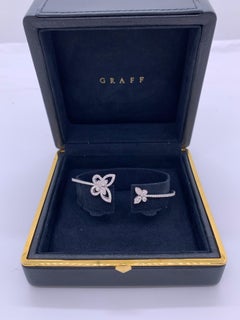 Graff 18K White Gold Diamond Butterfly Phantom Bracelet