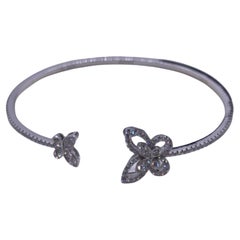 Graff 18K White Gold Diamond Butterfly Phantom Bracelet
