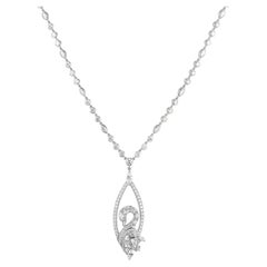 Graff Collier Swan en or blanc 18K et diamants