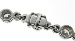 Bracciale tennis Graff in oro bianco 18k e diamanti con motivo a cuore Raro