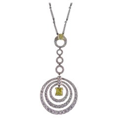Graff 18K White Gold GIA Diamond Necklace