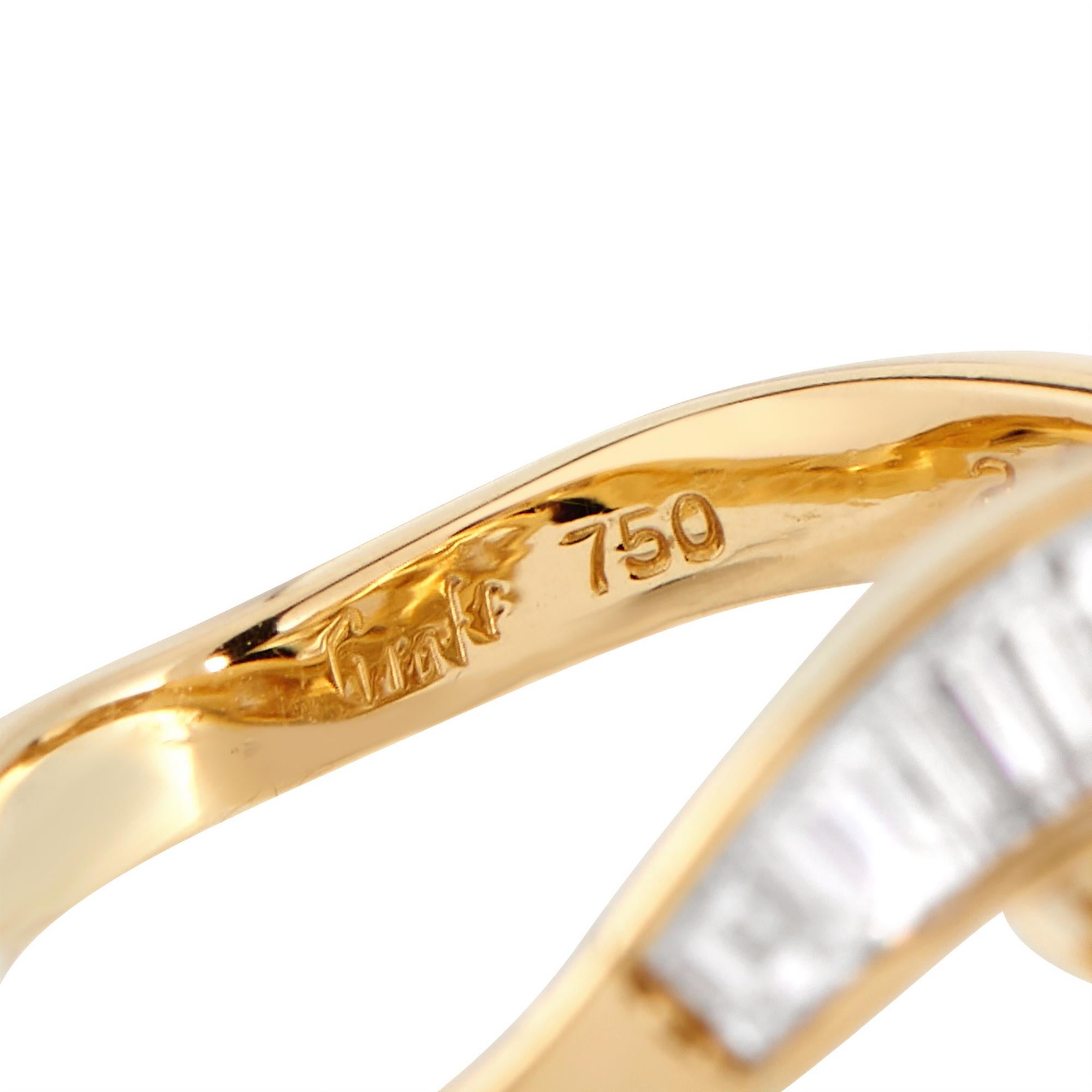 Graff Bypass-Ring, 18 Karat Gelbgold 2,50 Karat Diamant im Zustand „Hervorragend“ in Southampton, PA
