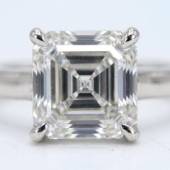 GRAFF 2 Carat Asscher Cut Diamond Solitaire Engagement Ring by Graff