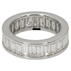 Graff 4 Carat Diamond Platinum Eternity Band Ring