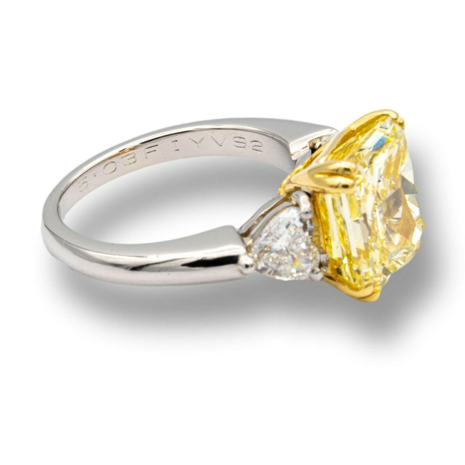 graff yellow diamond ring