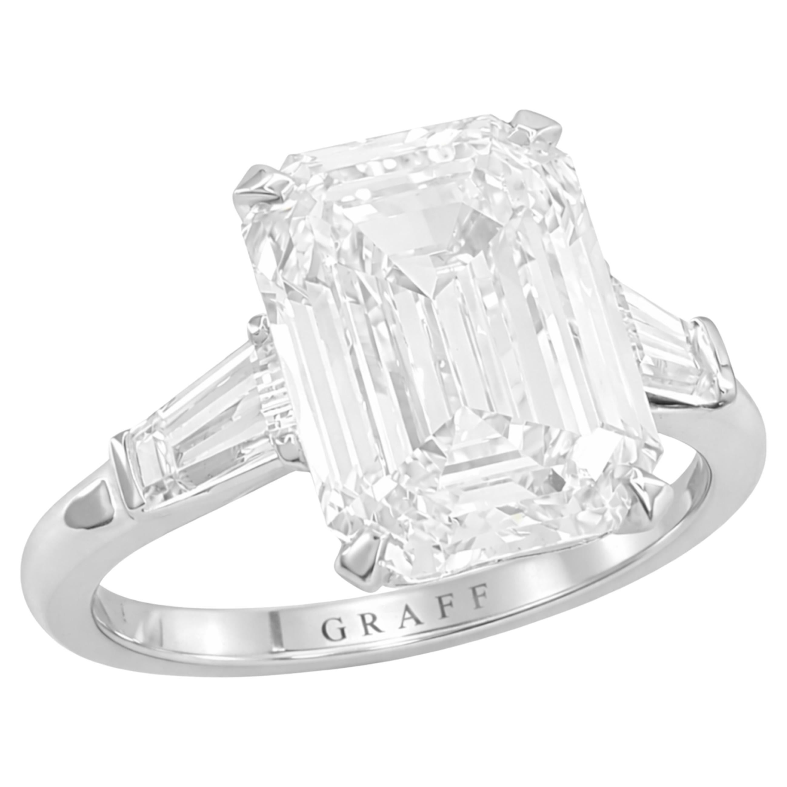 Graff 5.90 Ct Engagement Platinum Ring en venta