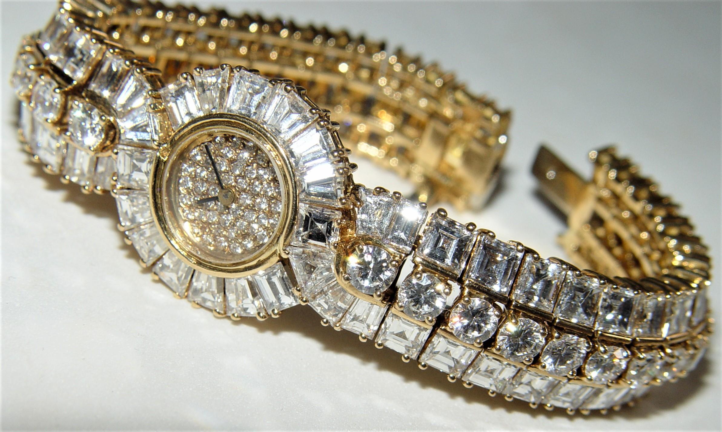Mixed Cut GRAFF ALL Diamond Lady's wristwatch 18K gold 6