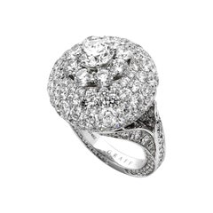 Graff Bombe Diamond White Gold Cocktail Ring