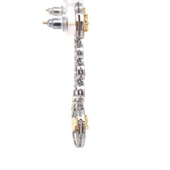 Graff Bullseye 2.10 Carat Yellow Diamond Dangle Earrings in 18 Karat Gold
