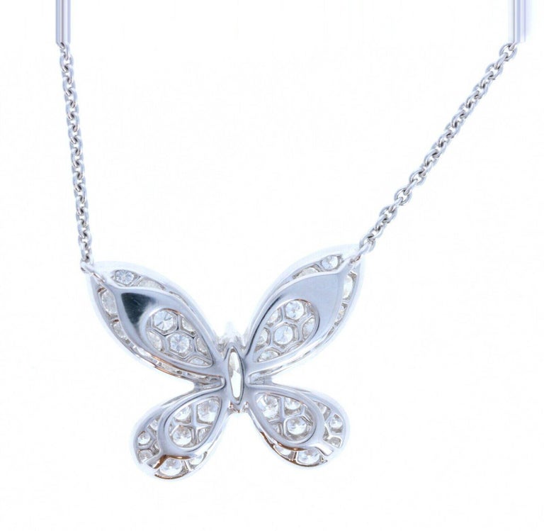 Graff Butterfly Diamond Pendant Necklace with Box at 1stDibs | graff ...