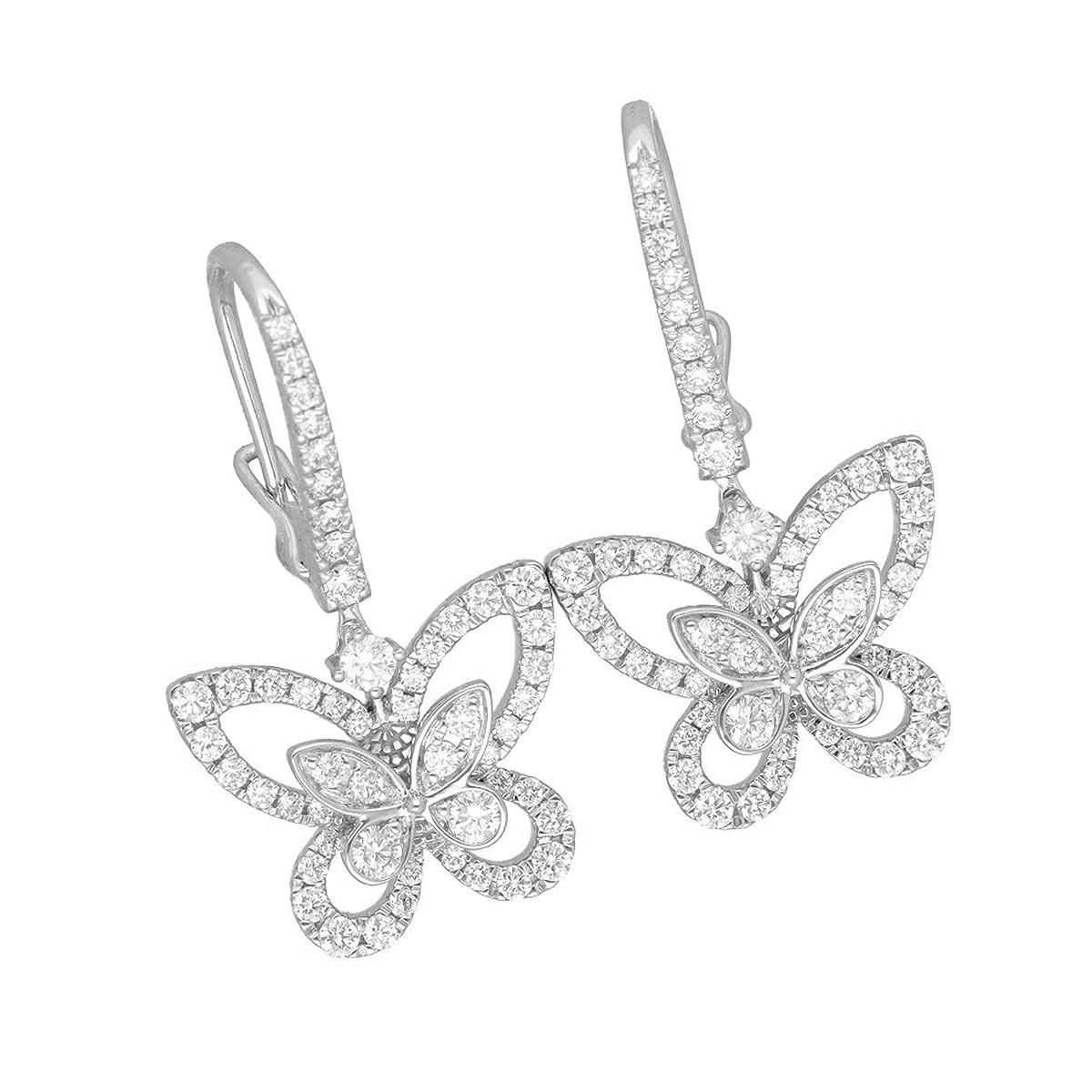 ■Item Number: 25180832
■Retail Price: JPY 1,906,000 (Tax Included)
■Brand: Graff
■Product Name: Butterfly Silhouette Diamond Drop Earrings
■Model/Reference No.: RGE1617
■Material: Diamond (0.95ct), 18K White Gold
■Weight: Approx. 5.0g (Pair)
■Size: