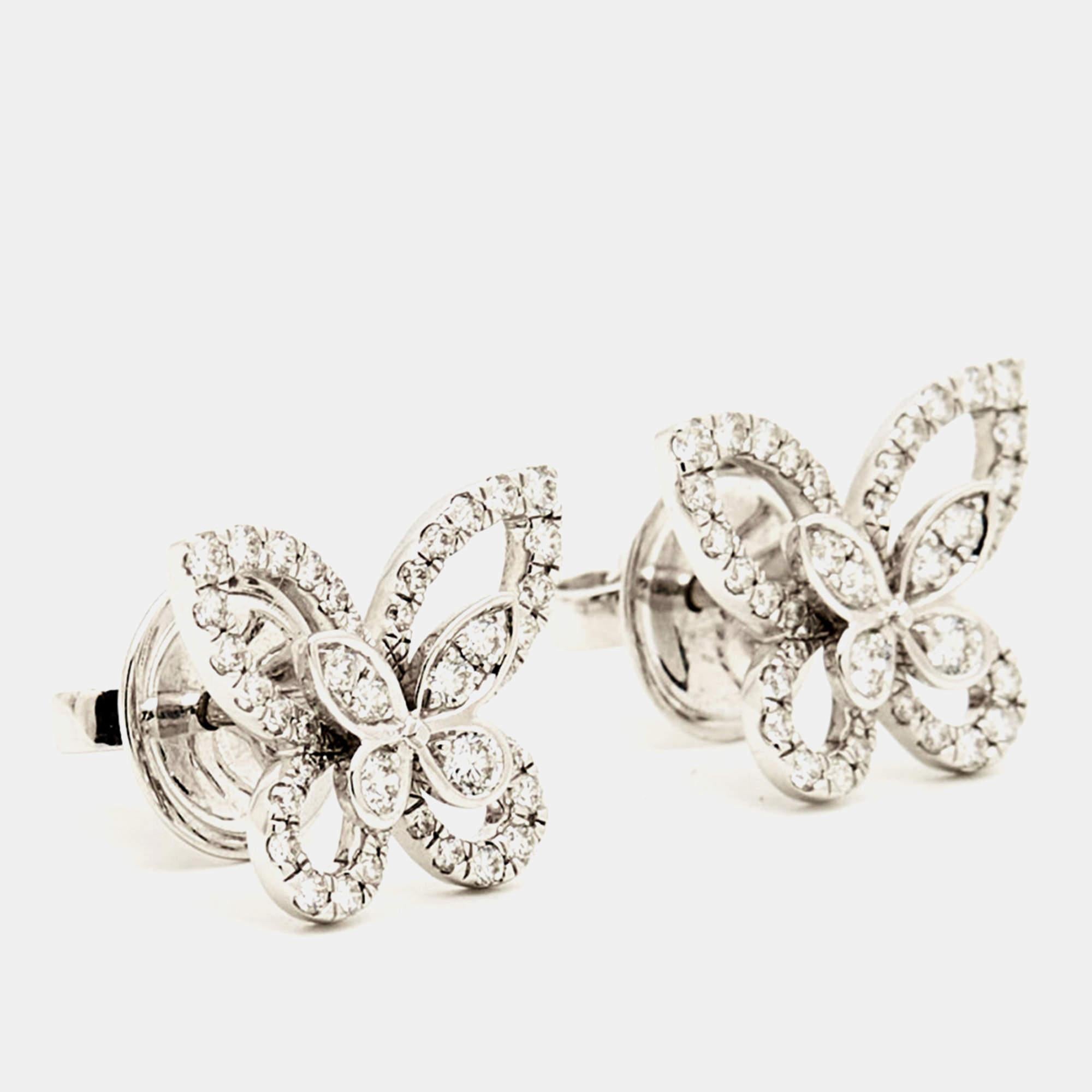 graff butterfly diamond earrings