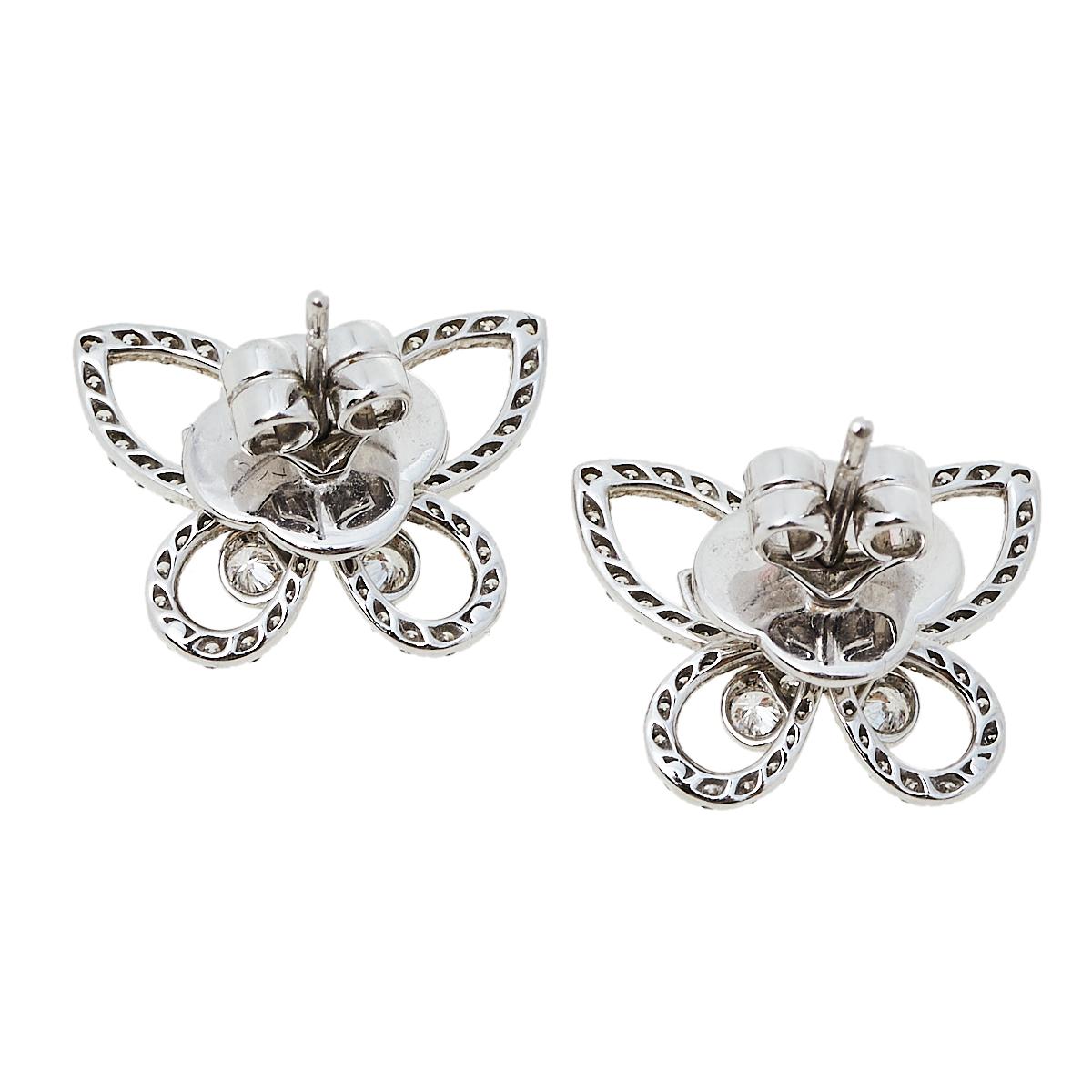 graff mini butterfly earrings