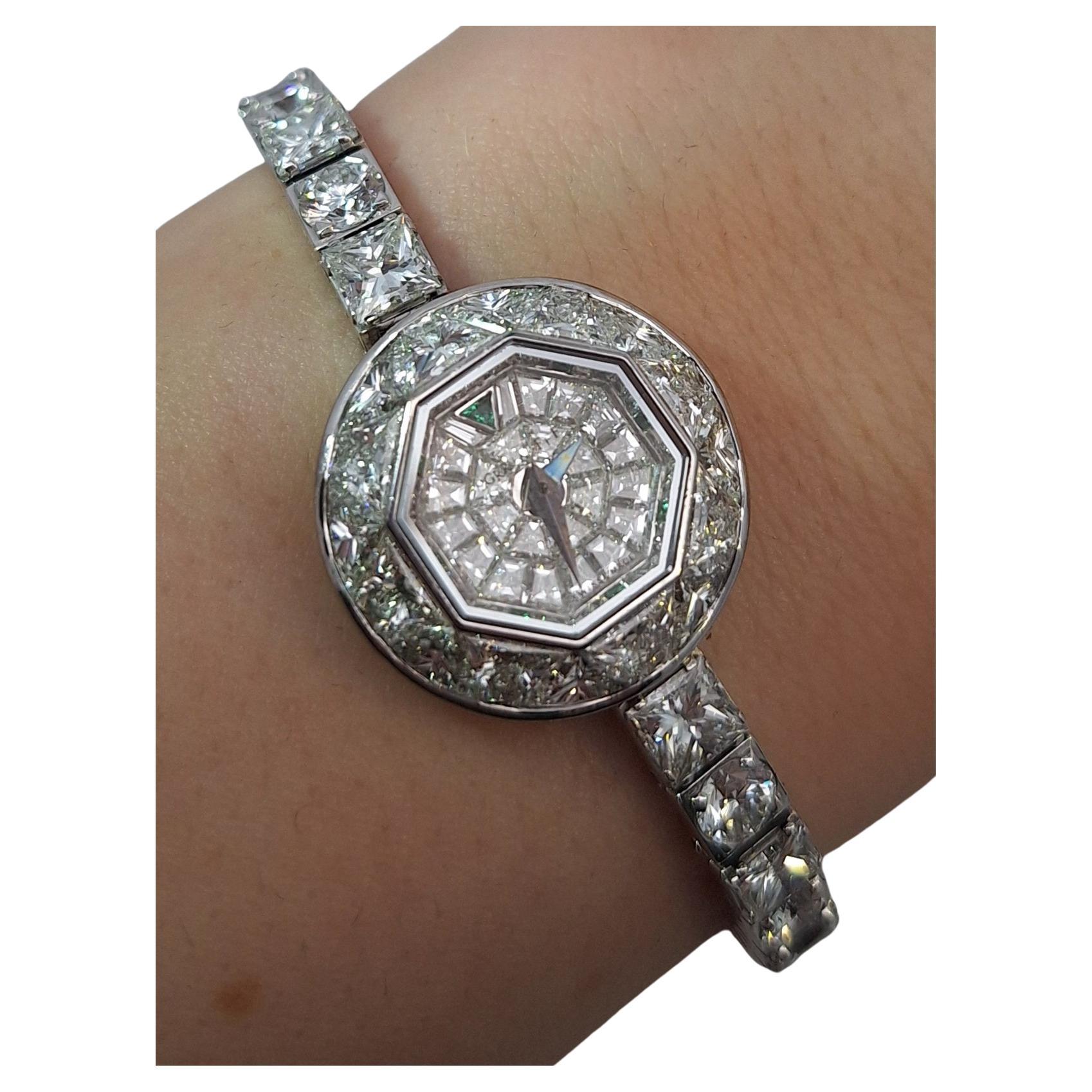 Graff Diamond "Baby Graff" 18Kt White Gold Watch For Sale